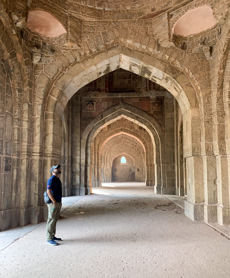 Jamali-Kamali Mosque in Mehrauli Archaeological Park, Delhi, India by Karin Jones